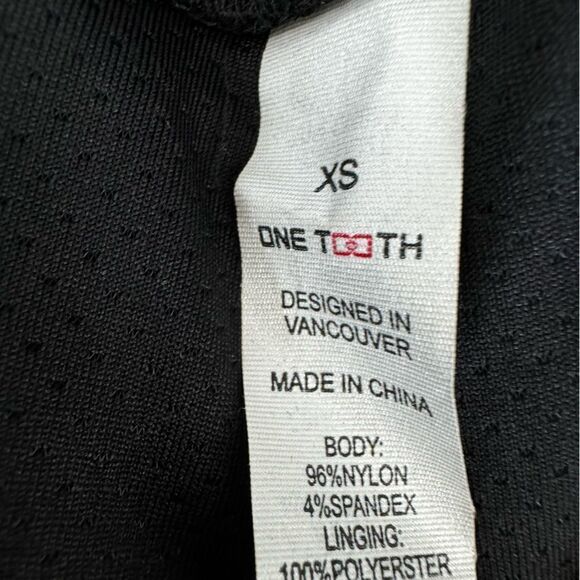 One Tooth Black Skort Elastic Waist Athletic Wear SZ XL - Picture 10 of 12